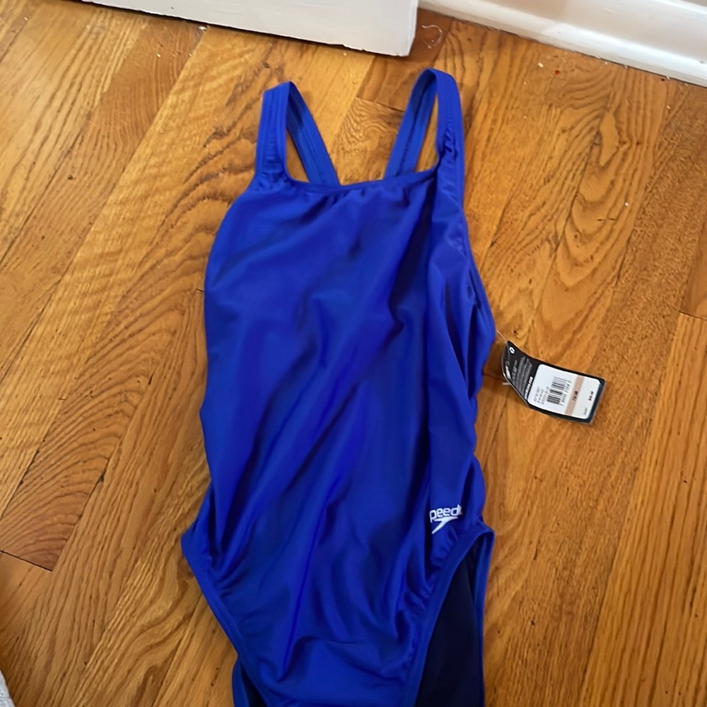 Speedo blue one piece size 12